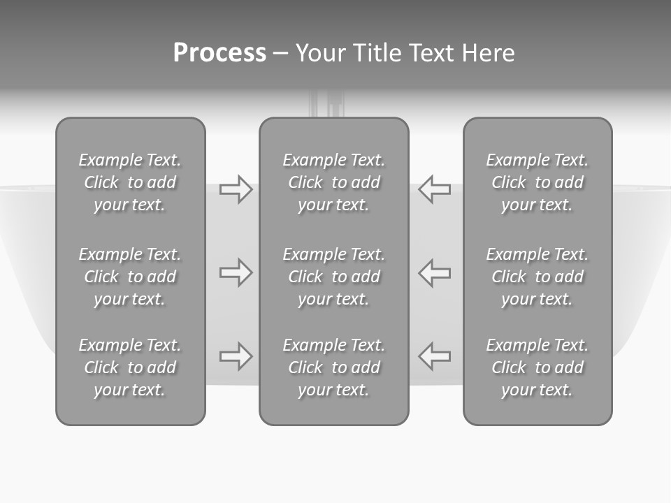 Modern Bathtub Isolated On White Background With Clipping Path PowerPoint Template