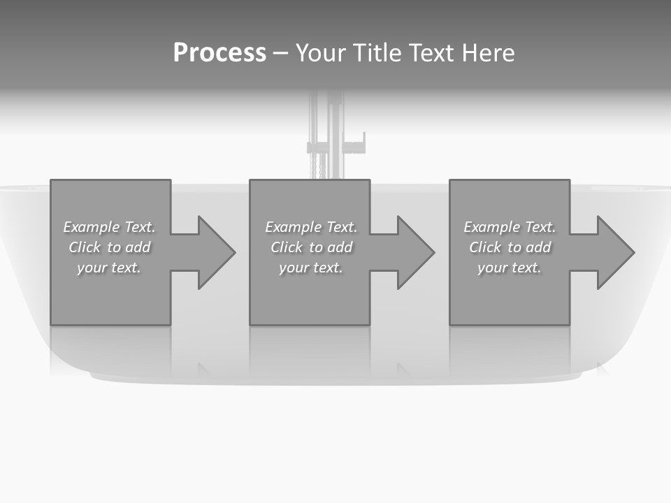 Modern Bathtub Isolated On White Background With Clipping Path PowerPoint Template