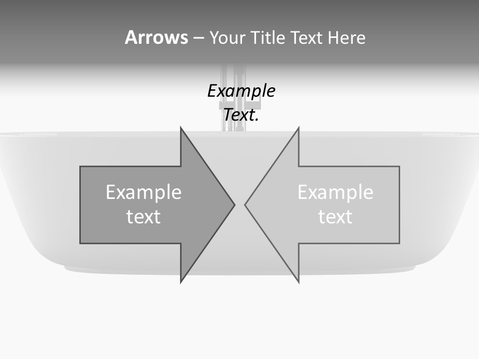 Modern Bathtub Isolated On White Background With Clipping Path PowerPoint Template