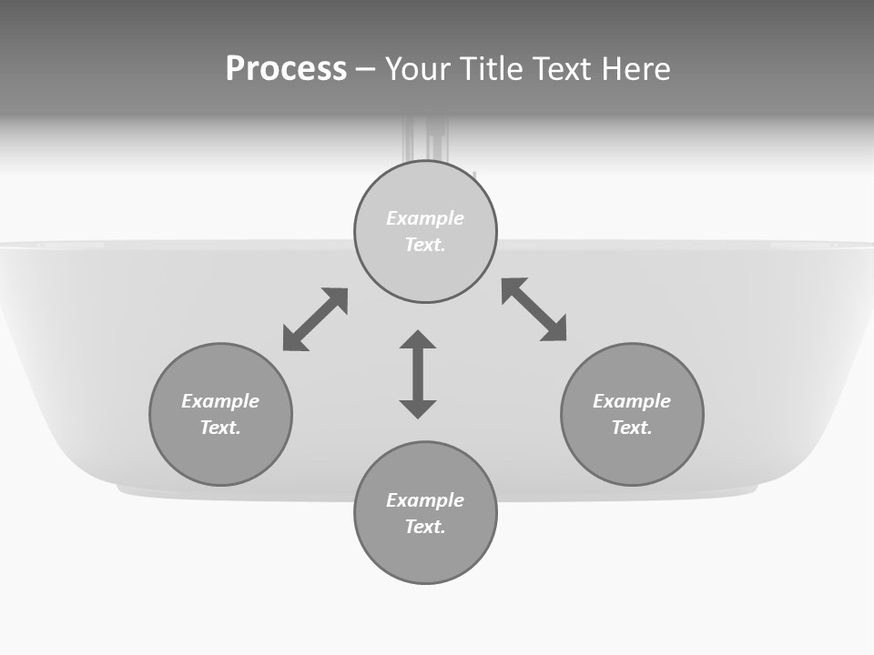 Modern Bathtub Isolated On White Background With Clipping Path PowerPoint Template