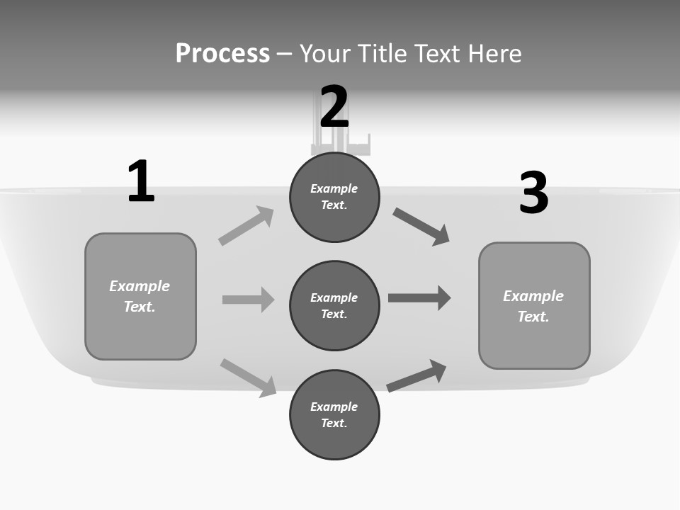 Modern Bathtub Isolated On White Background With Clipping Path PowerPoint Template