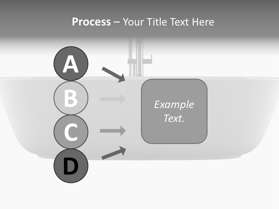 Modern Bathtub Isolated On White Background With Clipping Path PowerPoint Template