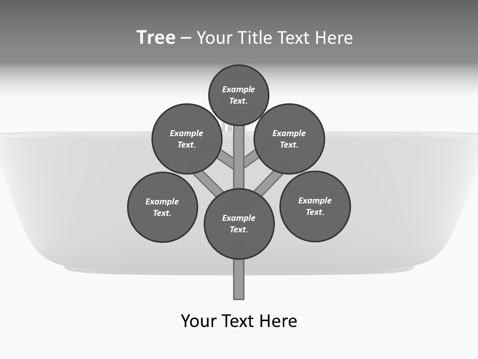 Modern Bathtub Isolated On White Background With Clipping Path PowerPoint Template