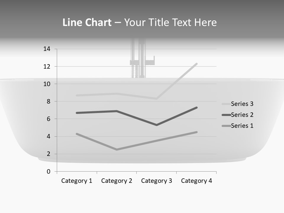 Modern Bathtub Isolated On White Background With Clipping Path PowerPoint Template