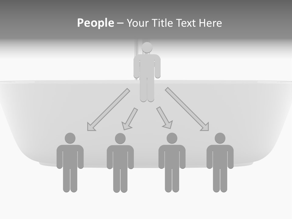 Modern Bathtub Isolated On White Background With Clipping Path PowerPoint Template