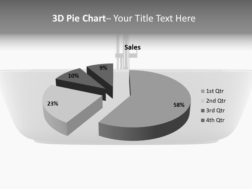 Modern Bathtub Isolated On White Background With Clipping Path PowerPoint Template