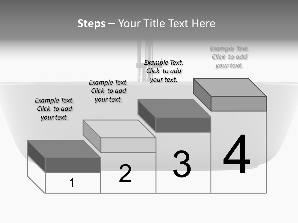 Modern Bathtub Isolated On White Background With Clipping Path PowerPoint Template