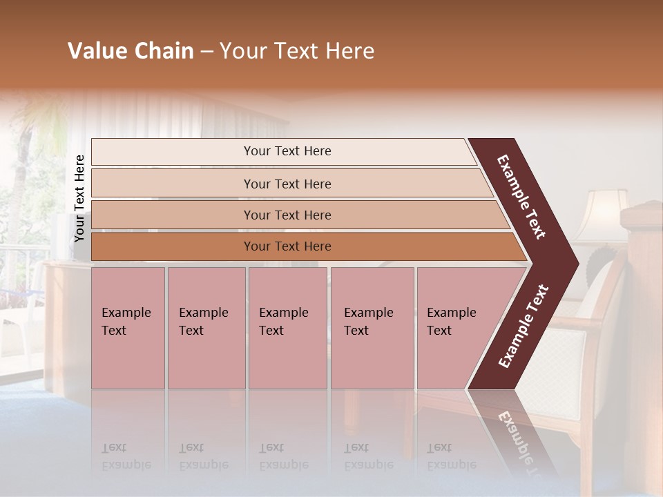 Modern Designer Kitchen With A Granite Island. PowerPoint Template