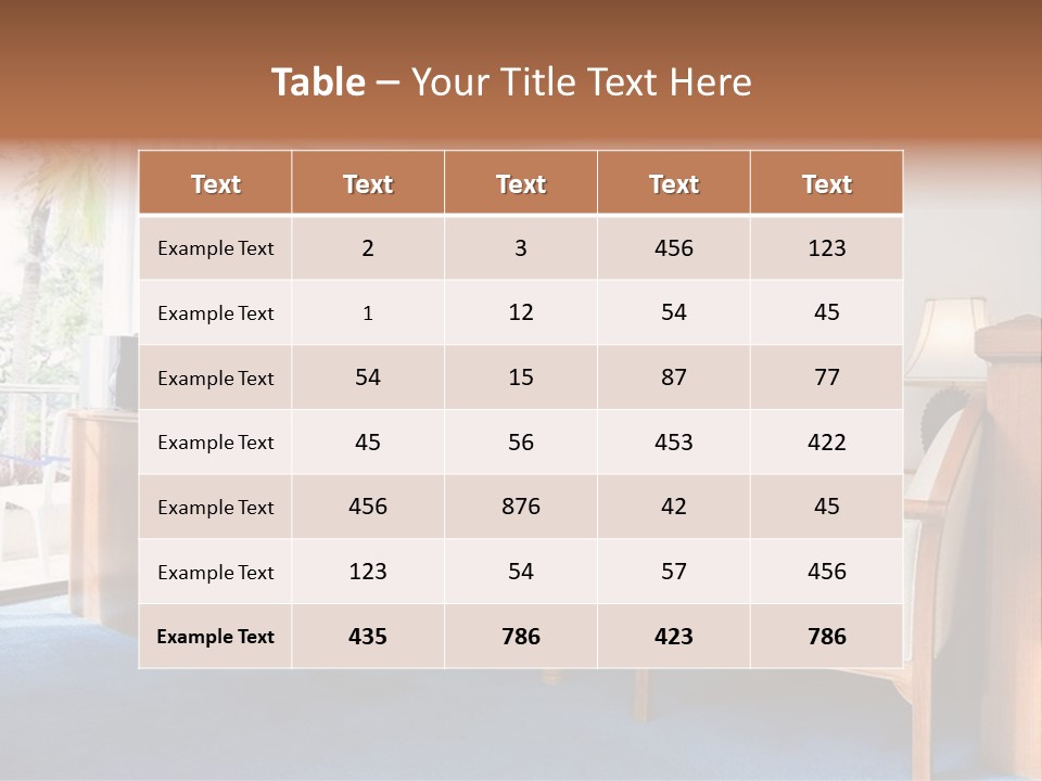 Modern Designer Kitchen With A Granite Island. PowerPoint Template