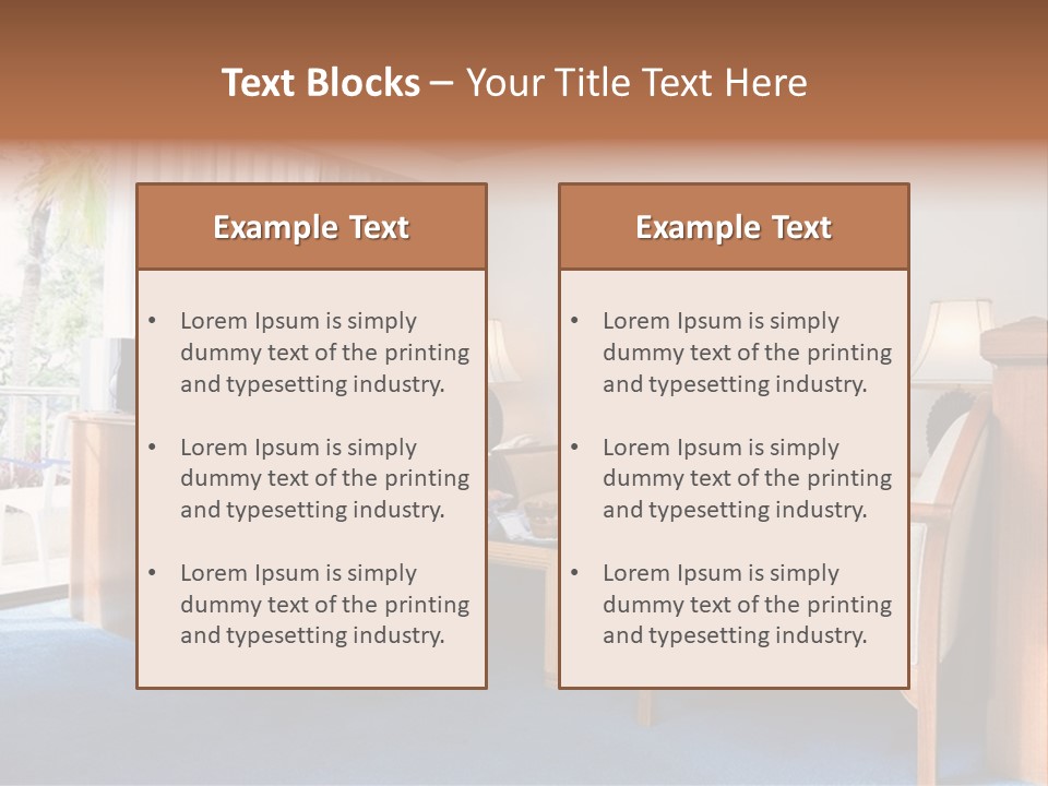 Modern Designer Kitchen With A Granite Island. PowerPoint Template
