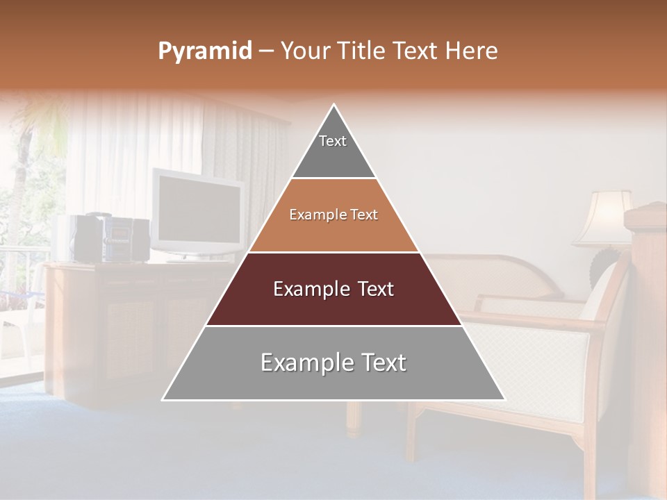 Modern Designer Kitchen With A Granite Island. PowerPoint Template