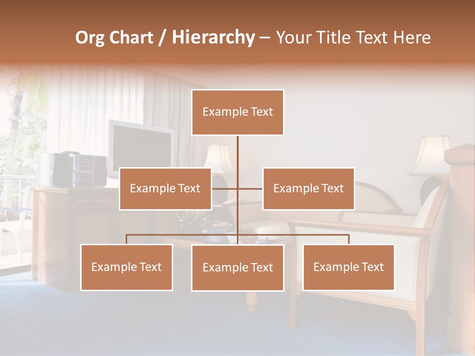 Modern Designer Kitchen With A Granite Island. PowerPoint Template