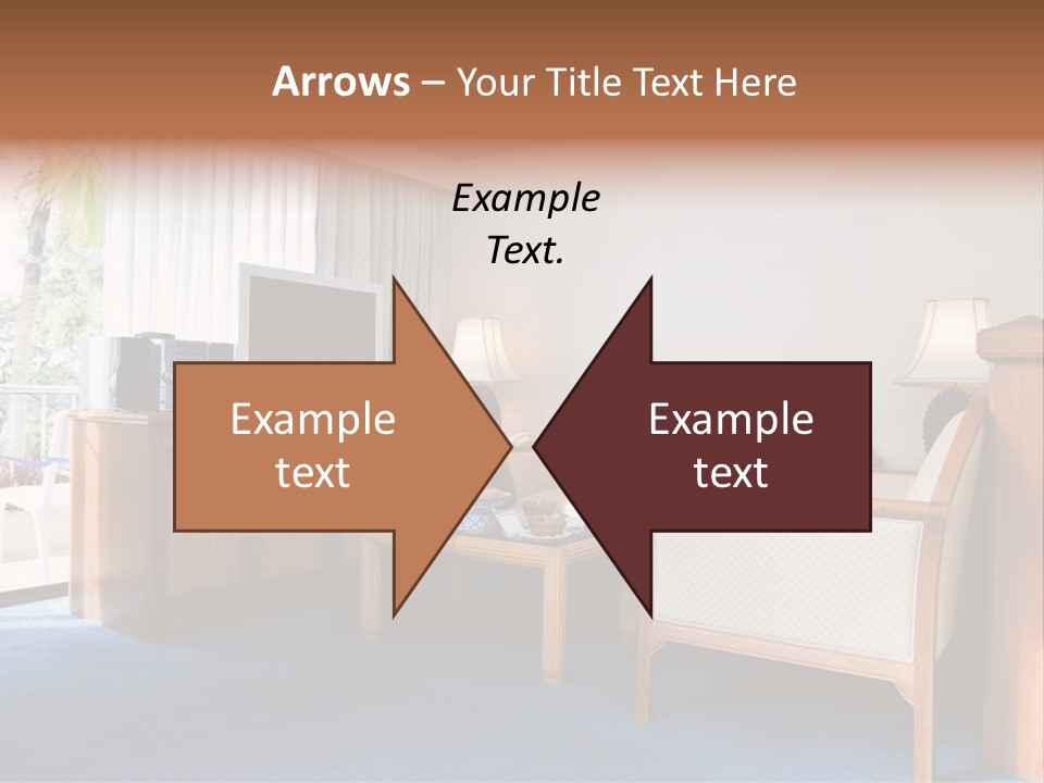 Modern Designer Kitchen With A Granite Island. PowerPoint Template