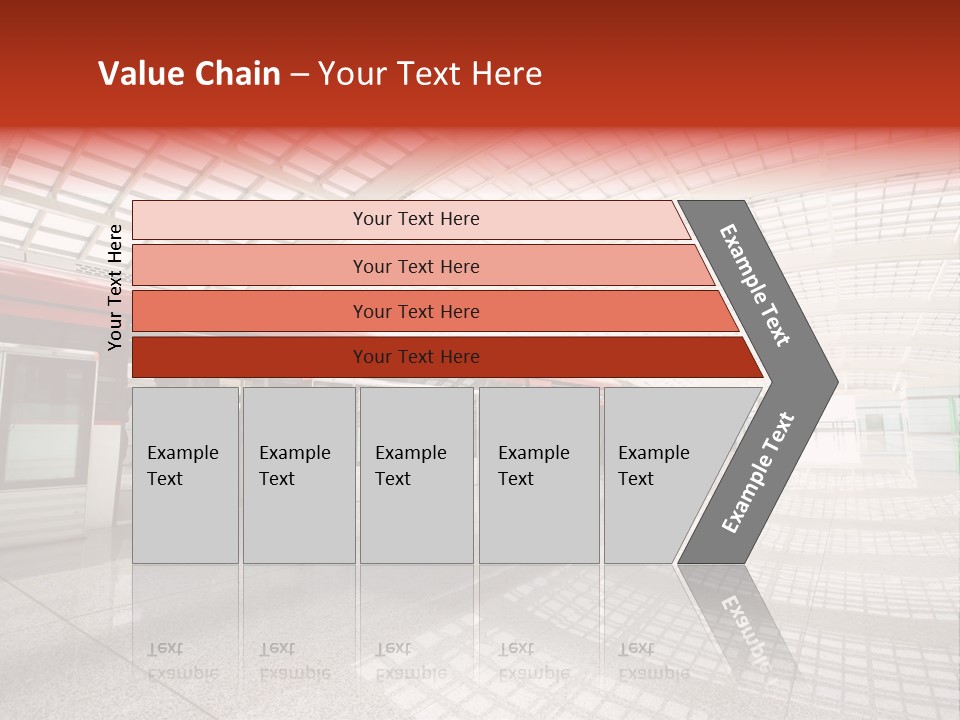 Metro In Beijing T3 Airport Station PowerPoint Template