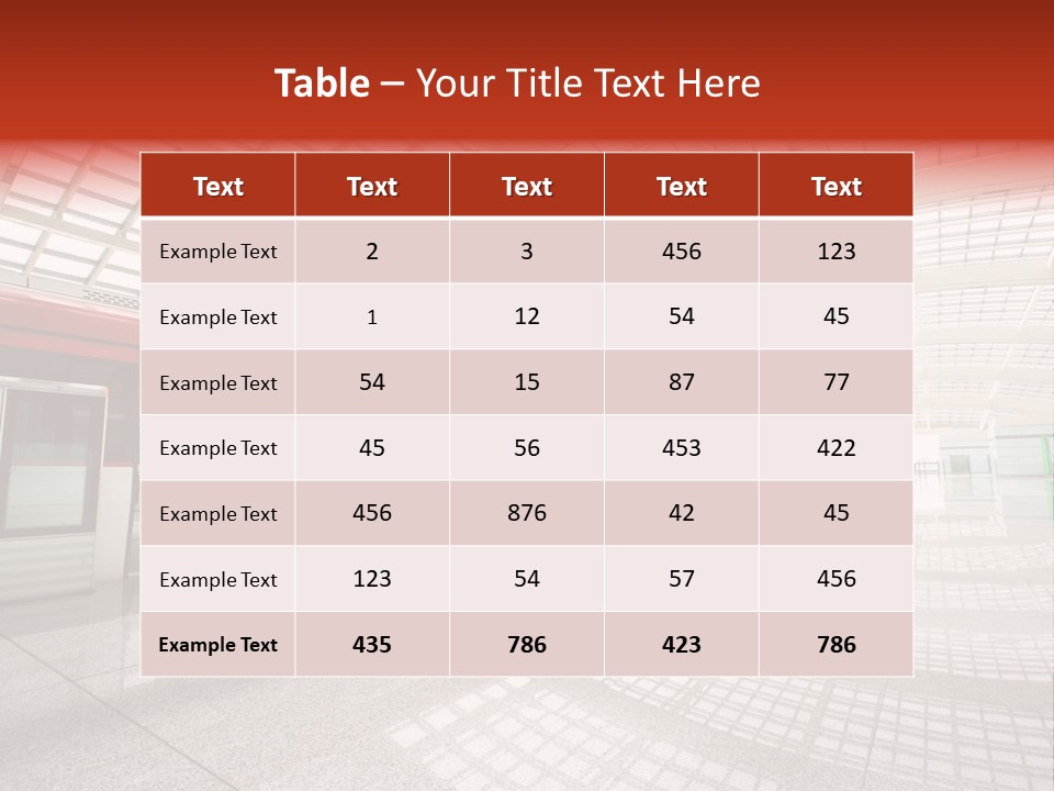 Metro In Beijing T3 Airport Station PowerPoint Template