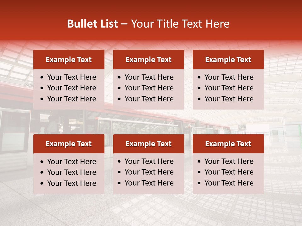 Metro In Beijing T3 Airport Station PowerPoint Template