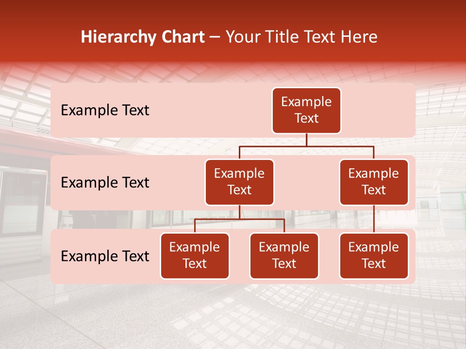 Metro In Beijing T3 Airport Station PowerPoint Template