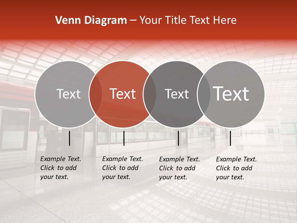 Metro In Beijing T3 Airport Station PowerPoint Template