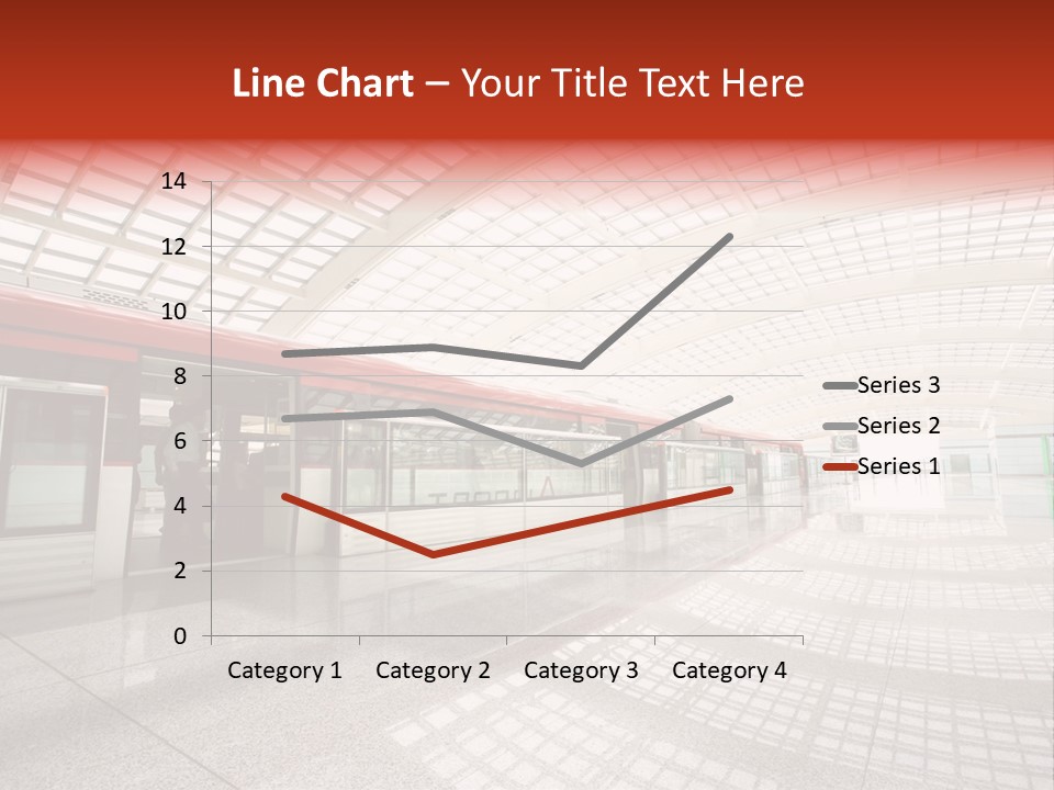 Metro In Beijing T3 Airport Station PowerPoint Template