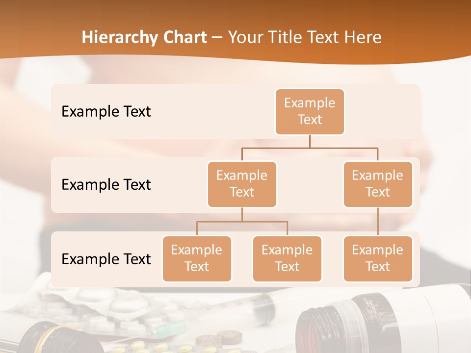 Yellow And Red Pills Spilling From Bottles And Blisters In Front Of Pregnant Woman, Shallow Dof PowerPoint Template