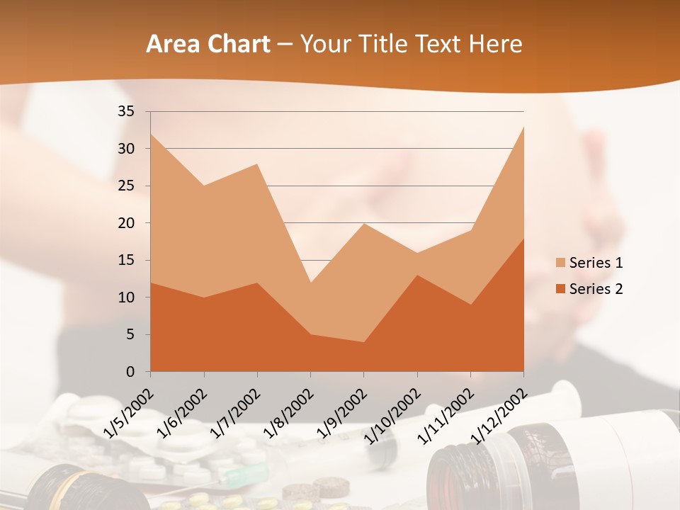 Yellow And Red Pills Spilling From Bottles And Blisters In Front Of Pregnant Woman, Shallow Dof PowerPoint Template