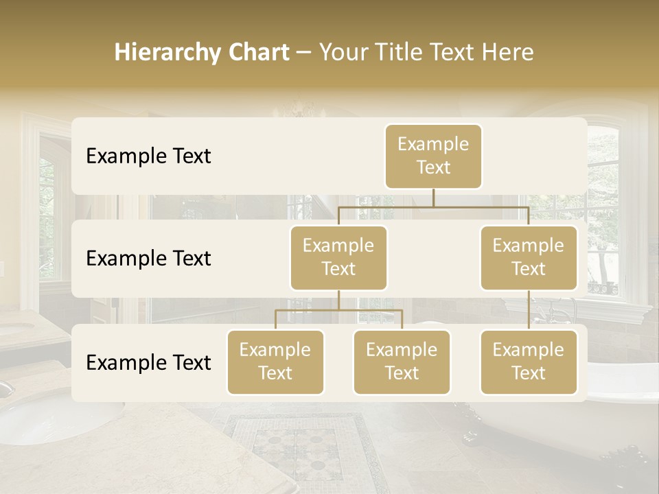 Master Bath With Old Fashioned Tub PowerPoint Template