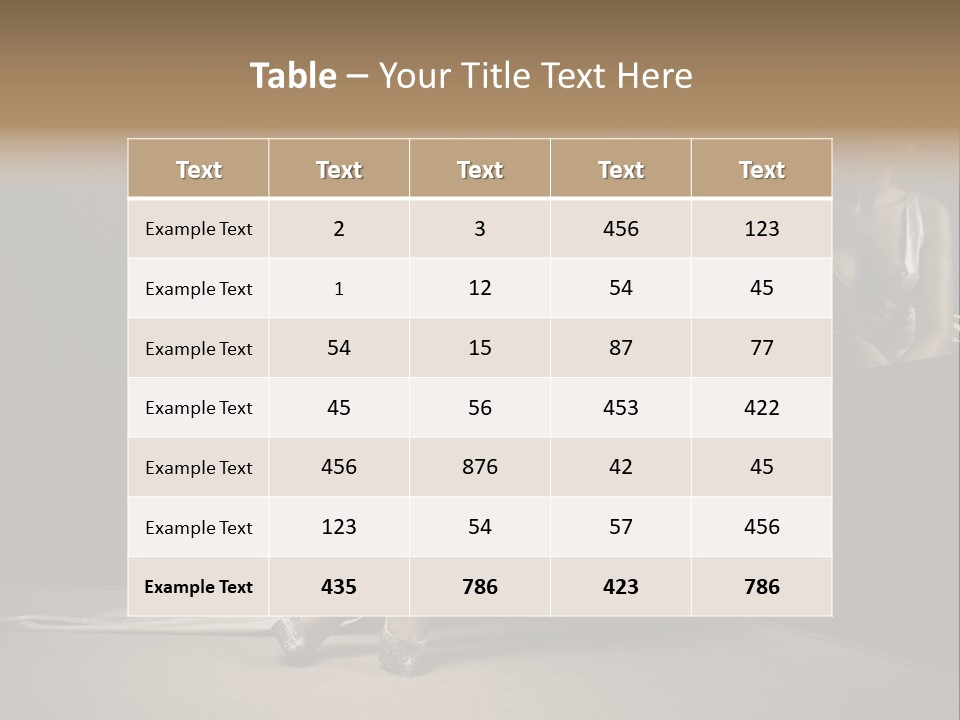 Sitting Beautiful Woman Beside Mirror PowerPoint Template