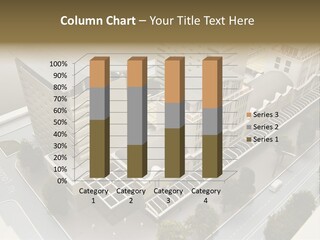 Small Buildings Model PowerPoint Template