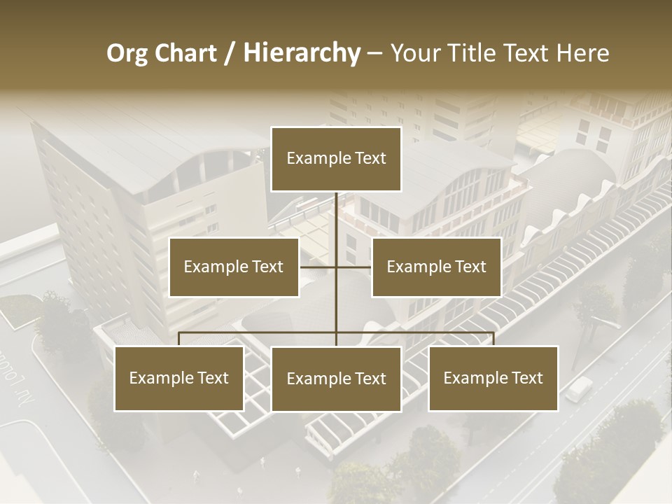 Small Buildings Model PowerPoint Template