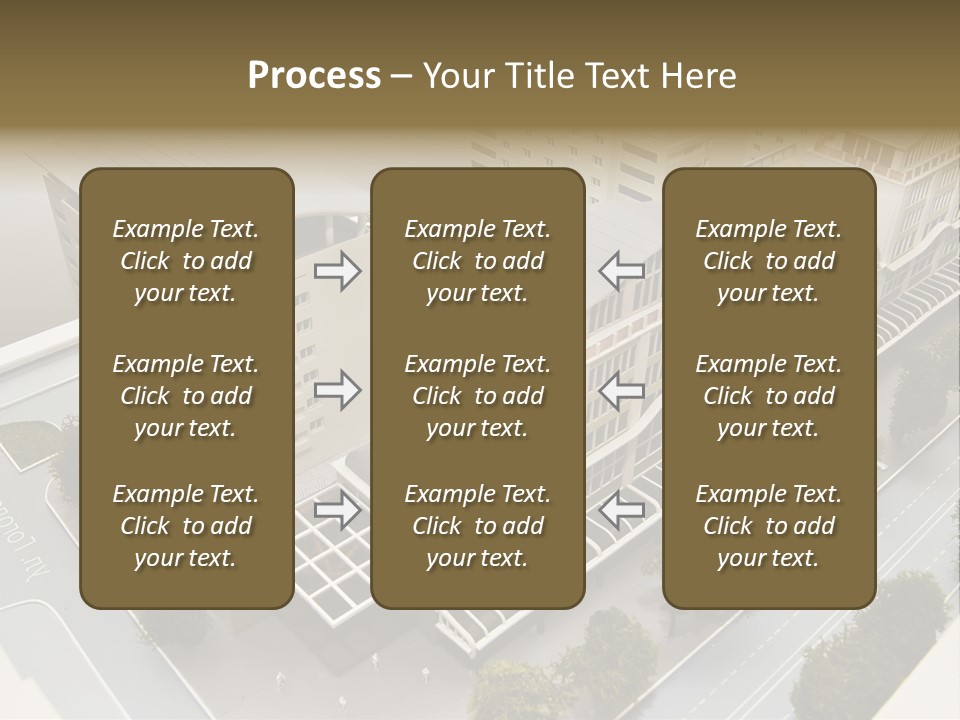Small Buildings Model PowerPoint Template