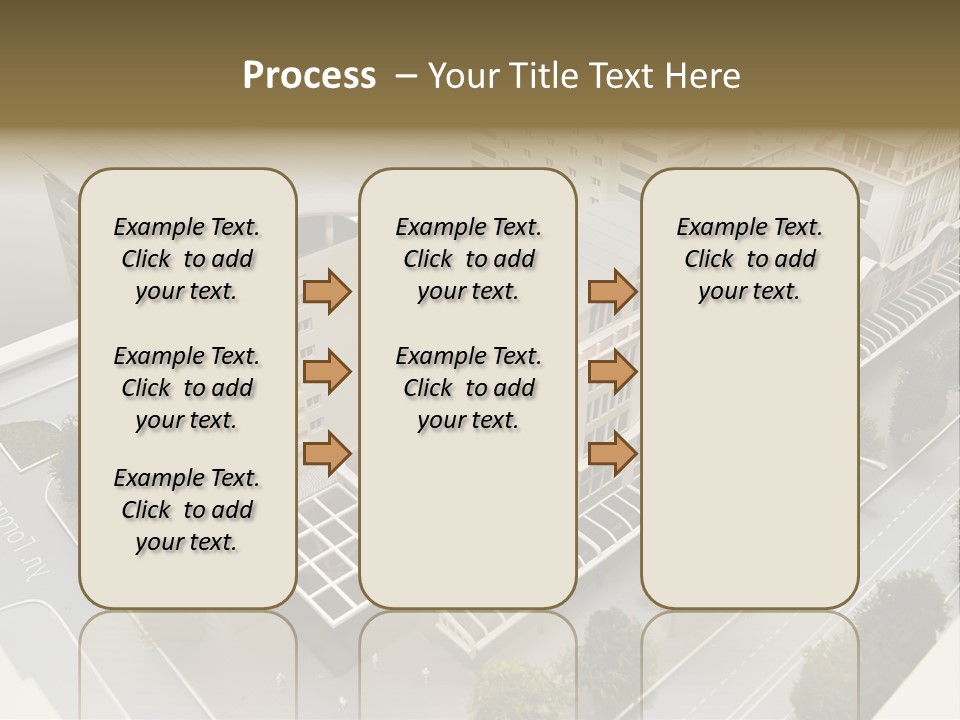 Small Buildings Model PowerPoint Template