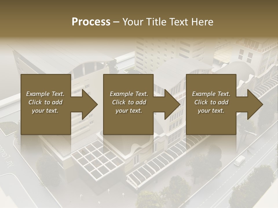 Small Buildings Model PowerPoint Template