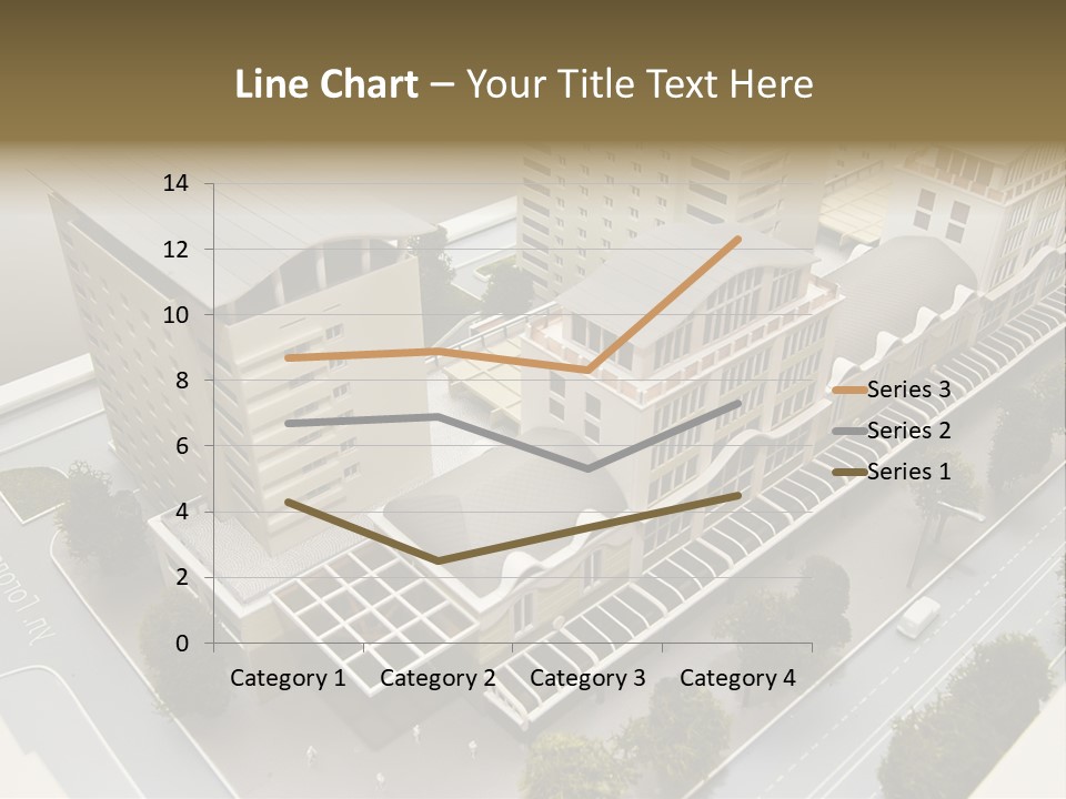 Small Buildings Model PowerPoint Template