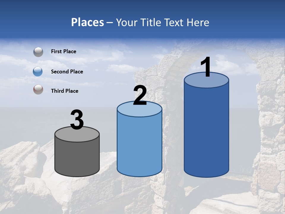 Stone Arch At Cape Kaliakra, Bulgaria PowerPoint Template