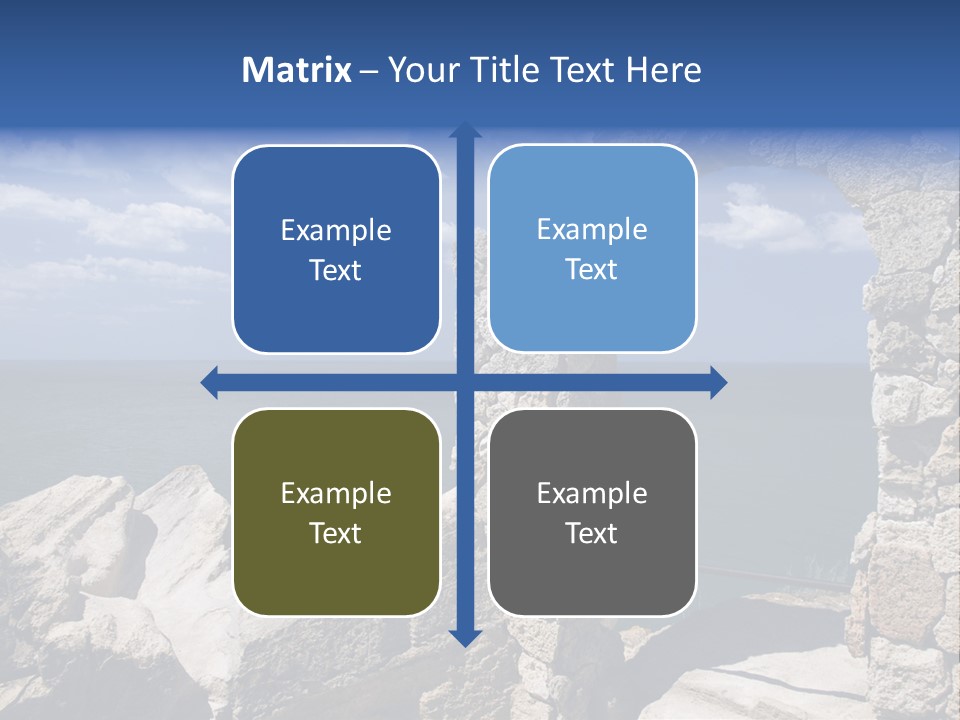Stone Arch At Cape Kaliakra, Bulgaria PowerPoint Template