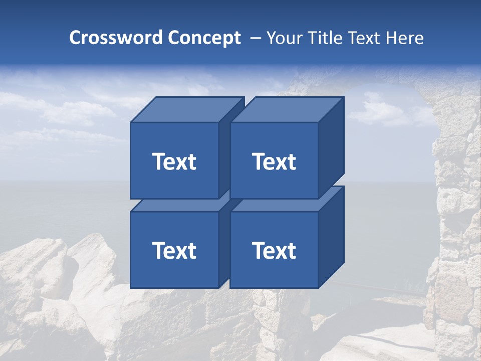 Stone Arch At Cape Kaliakra, Bulgaria PowerPoint Template