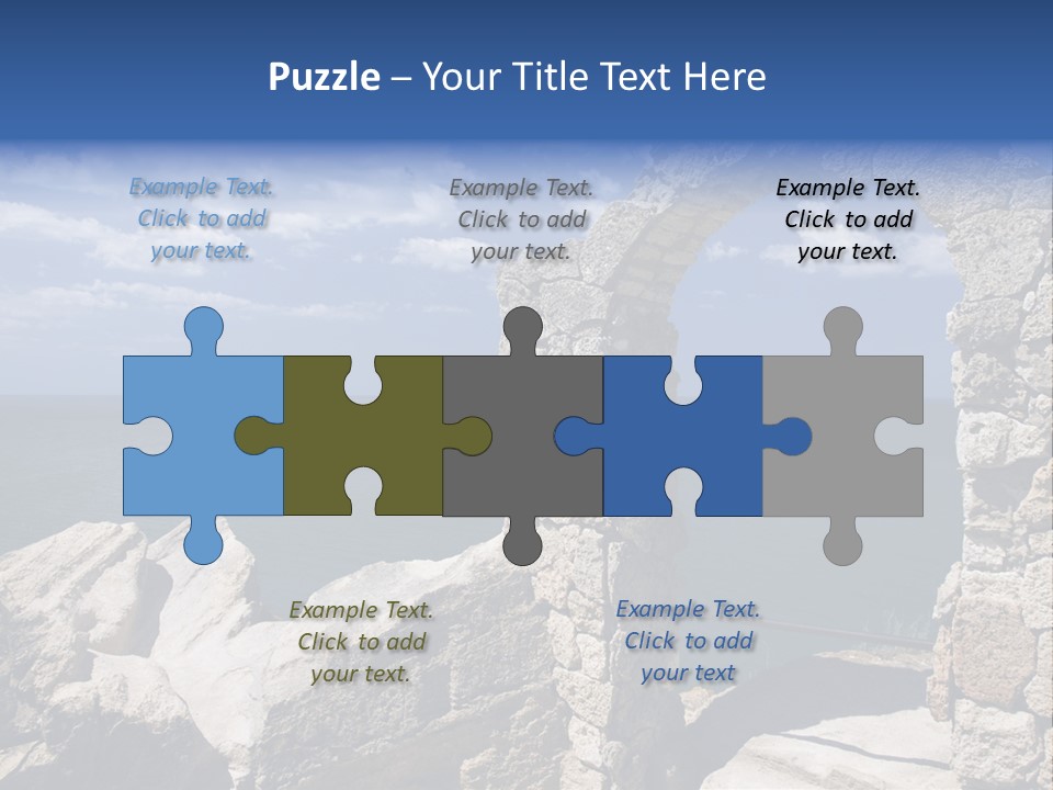 Stone Arch At Cape Kaliakra, Bulgaria PowerPoint Template