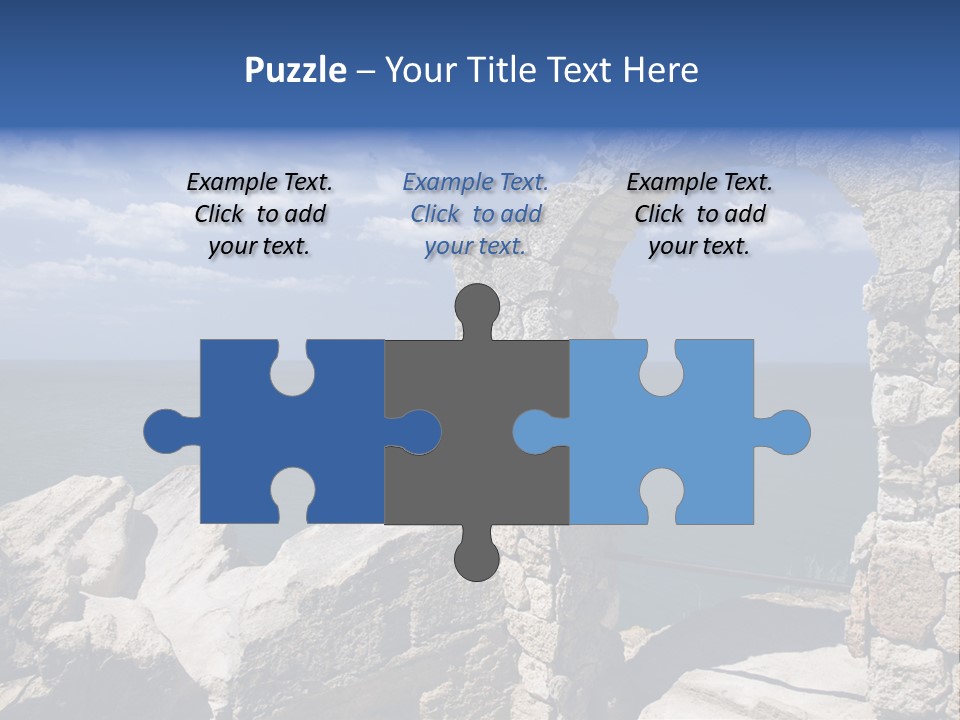 Stone Arch At Cape Kaliakra, Bulgaria PowerPoint Template