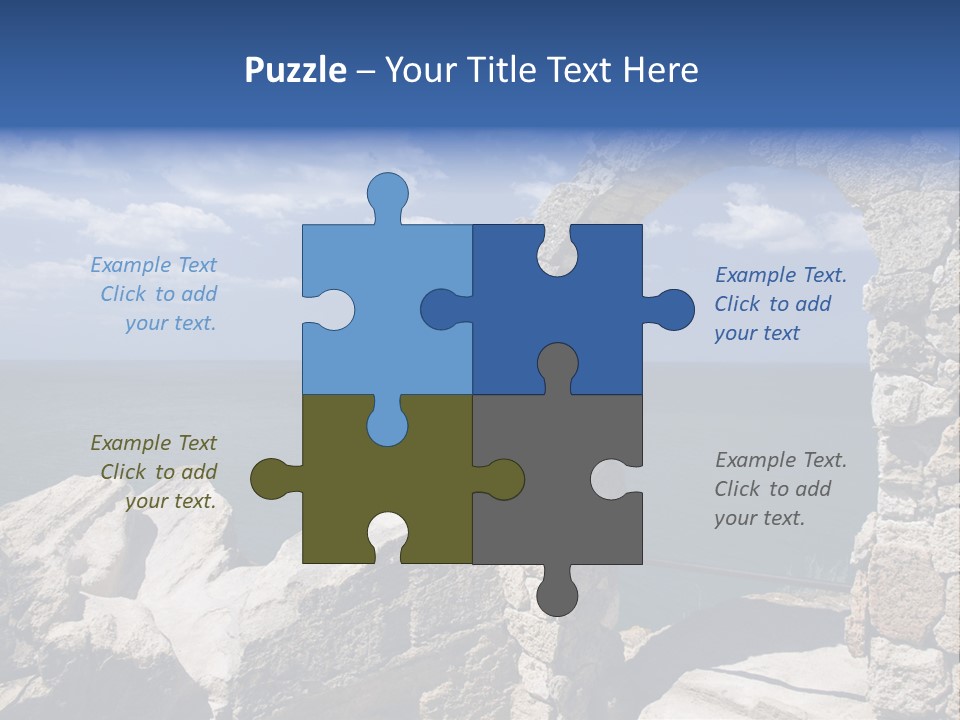 Stone Arch At Cape Kaliakra, Bulgaria PowerPoint Template