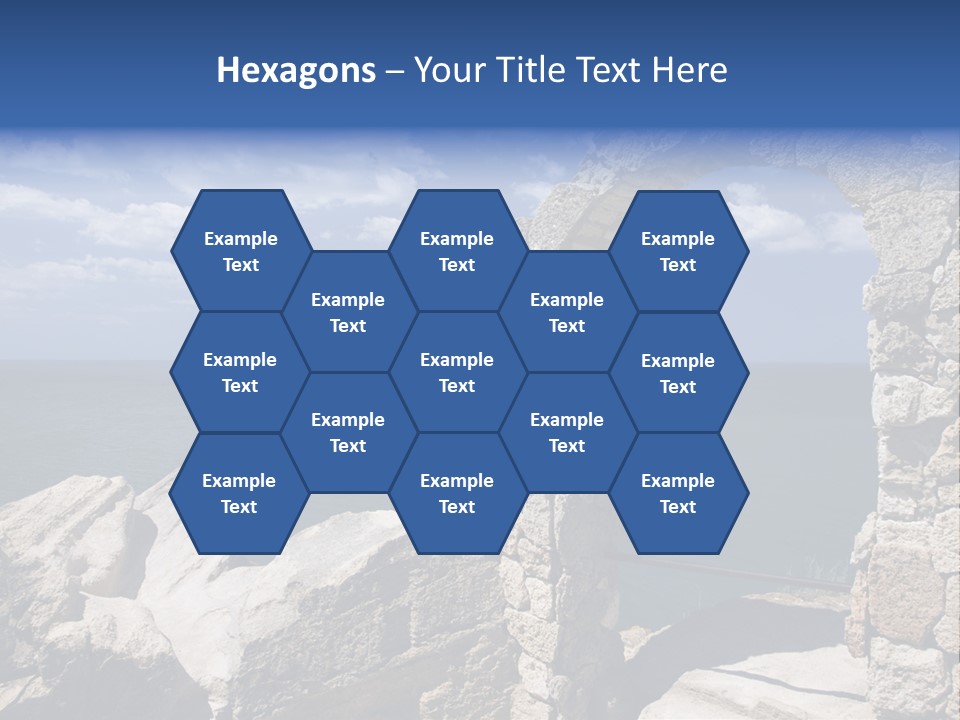 Stone Arch At Cape Kaliakra, Bulgaria PowerPoint Template