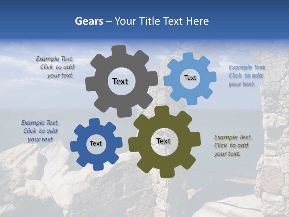 Stone Arch At Cape Kaliakra, Bulgaria PowerPoint Template