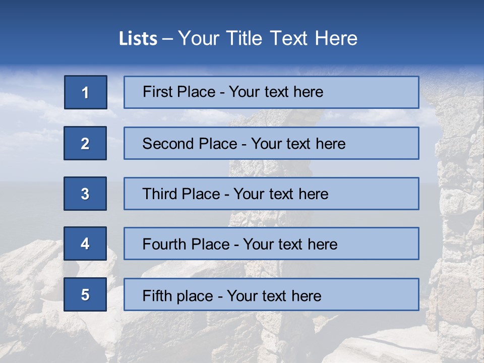Stone Arch At Cape Kaliakra, Bulgaria PowerPoint Template