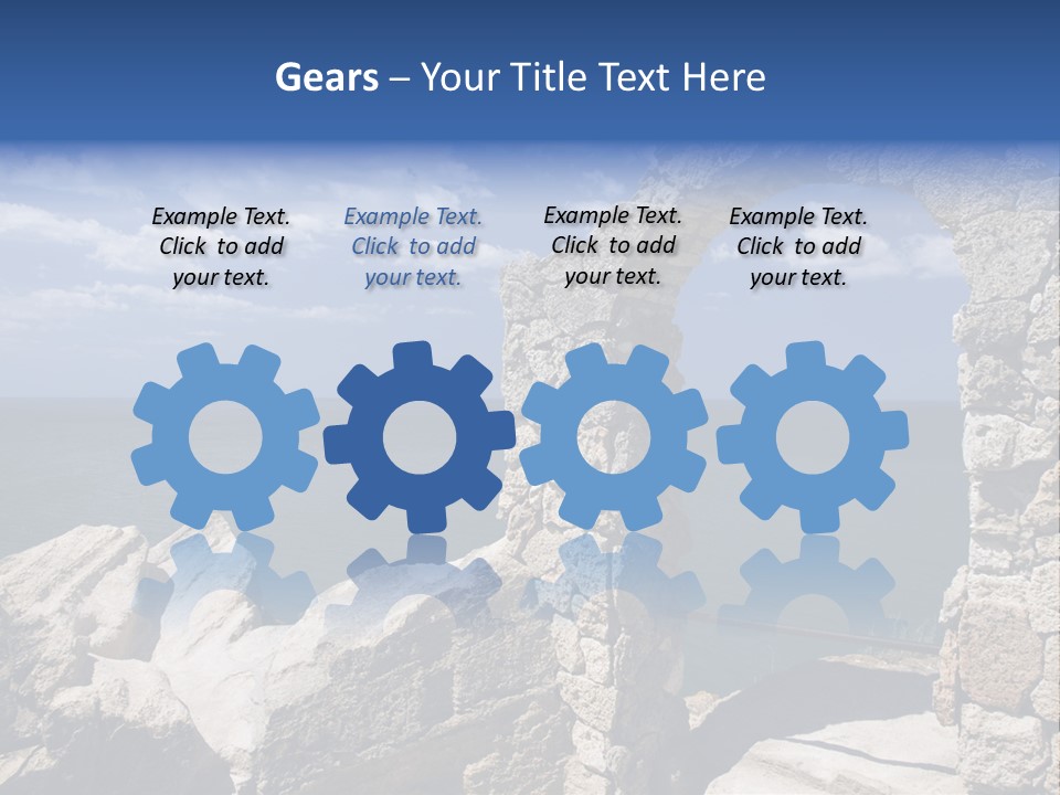 Stone Arch At Cape Kaliakra, Bulgaria PowerPoint Template