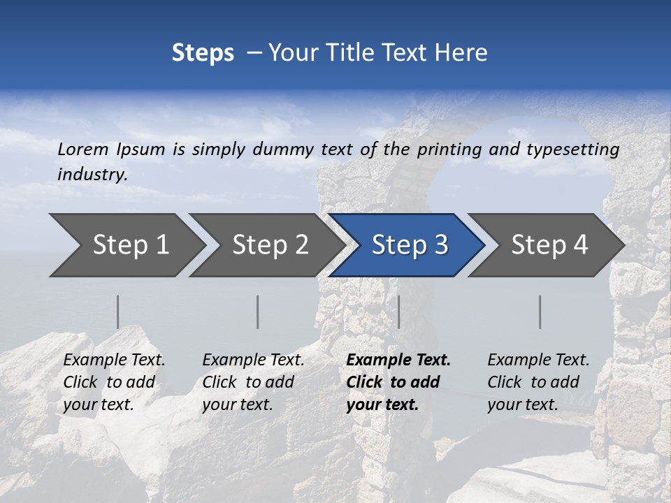 Stone Arch At Cape Kaliakra, Bulgaria PowerPoint Template