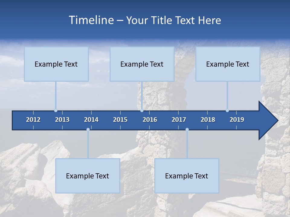 Stone Arch At Cape Kaliakra, Bulgaria PowerPoint Template