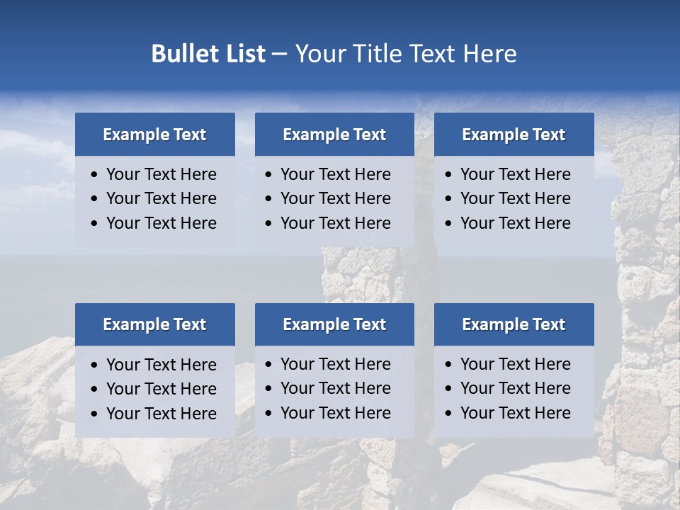 Stone Arch At Cape Kaliakra, Bulgaria PowerPoint Template
