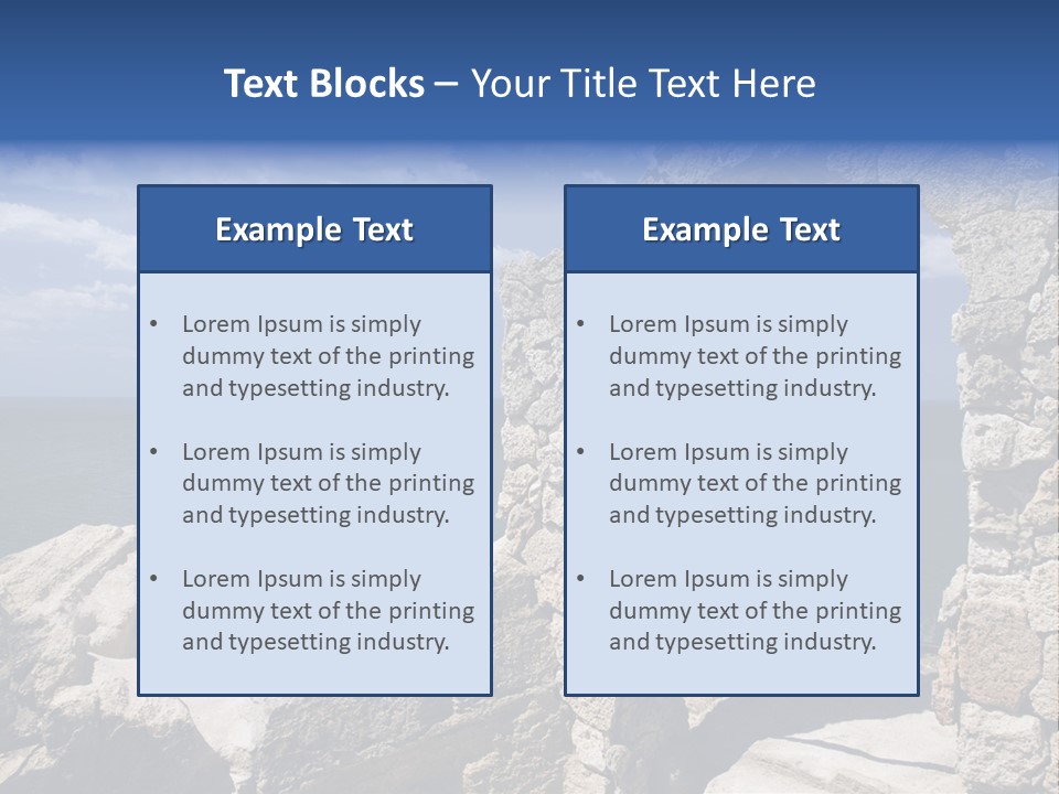 Stone Arch At Cape Kaliakra, Bulgaria PowerPoint Template