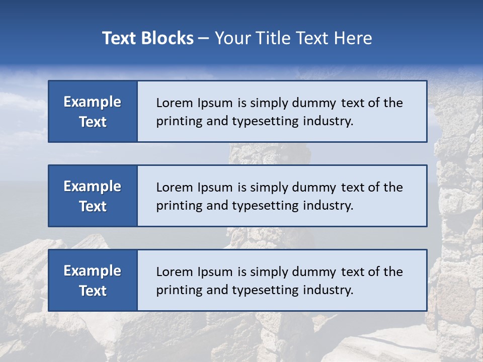 Stone Arch At Cape Kaliakra, Bulgaria PowerPoint Template