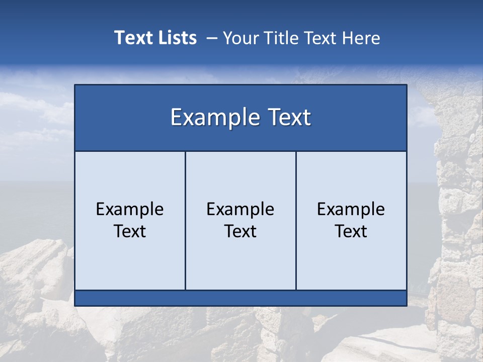 Stone Arch At Cape Kaliakra, Bulgaria PowerPoint Template