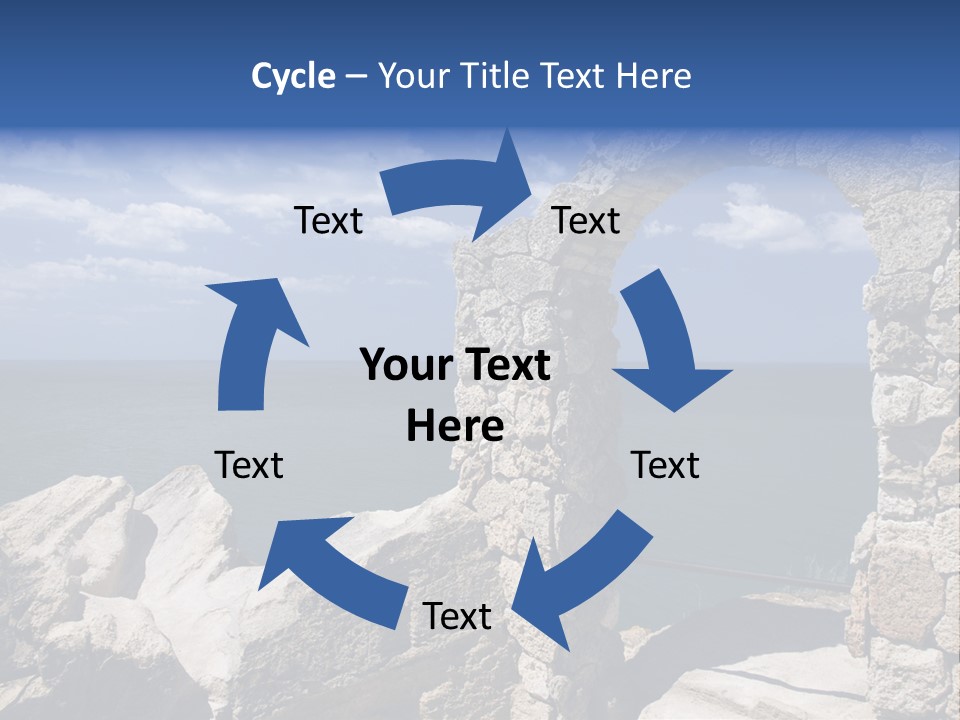 Stone Arch At Cape Kaliakra, Bulgaria PowerPoint Template